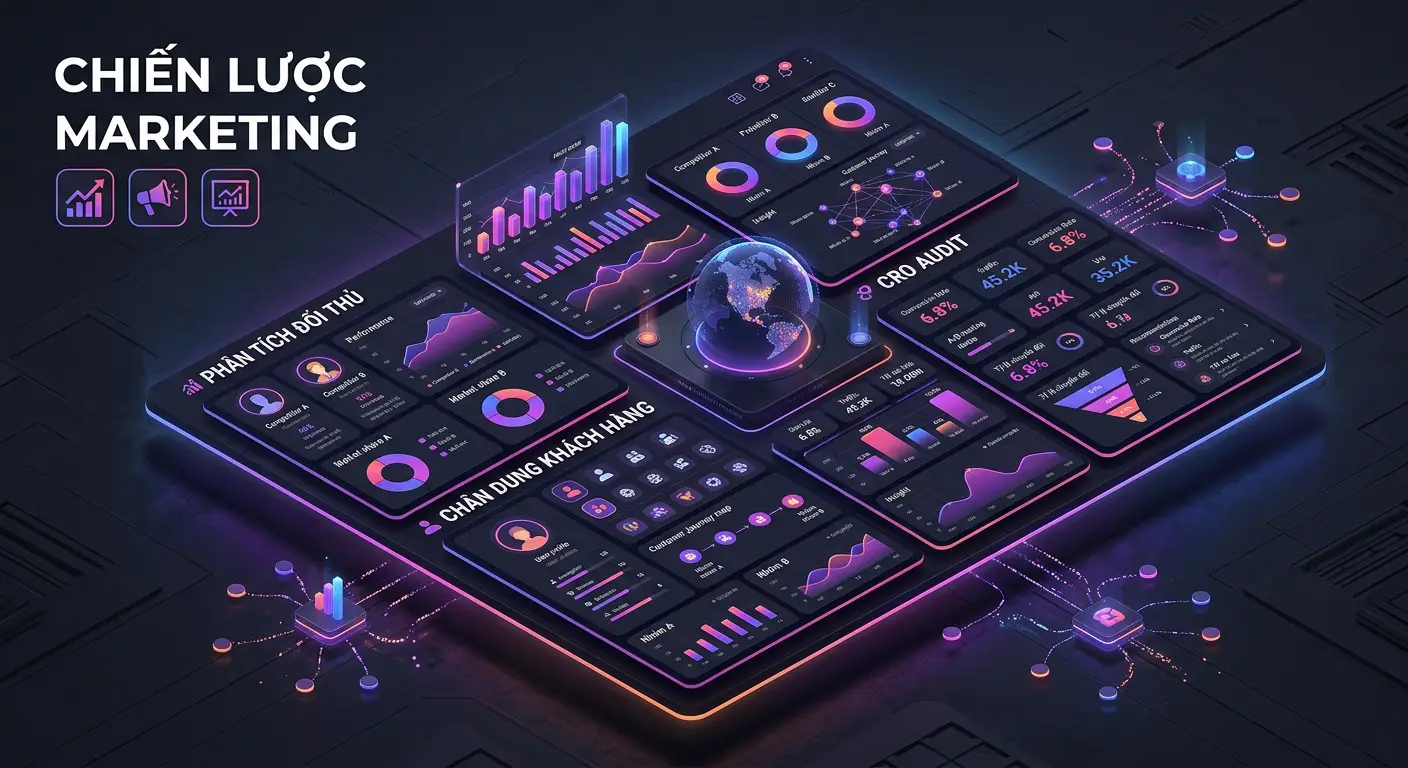 AI Marketing Strategy Illustration